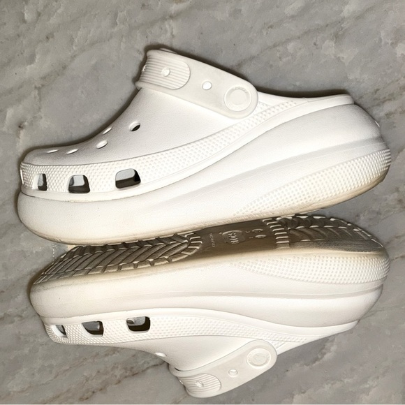 Crocs Classic Crush Platform White Unisex Mens 4 /Women’s 6 - Picture 6 of 9